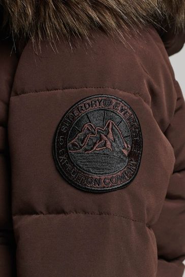 Superdry parka kaki best sale