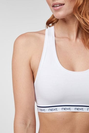 White sports crop top store