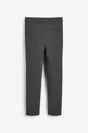 Buy Charcoal Grey School Skinny Stretch Trousers 3 18yrs from