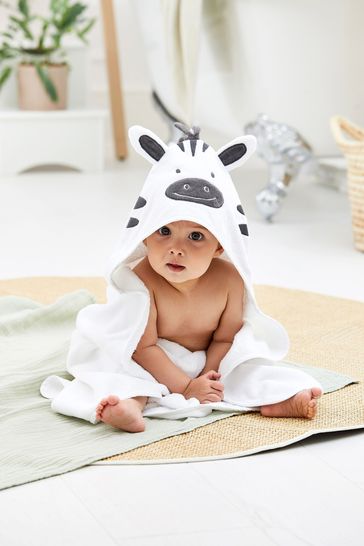 Buy JoJo Maman B b White Zebra Character Hooded Towel from Next USA