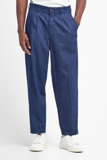Barbour trousers Blue outlet