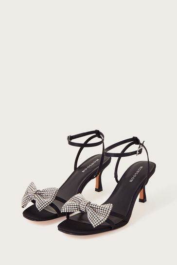 Diamante online bow sandals