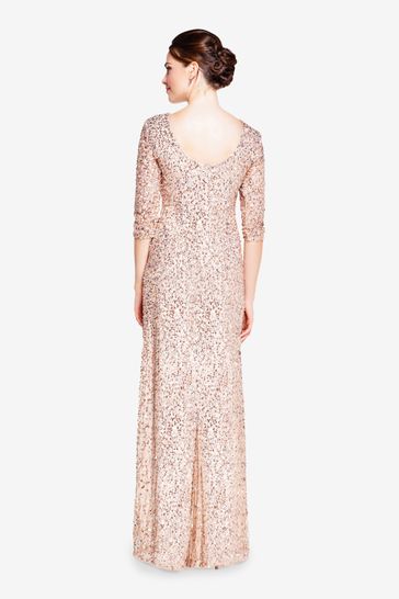 Adrianna papell beaded mermaid gown clearance