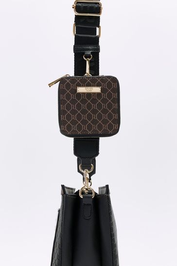 River island black triple compartment cross hotsell body bag