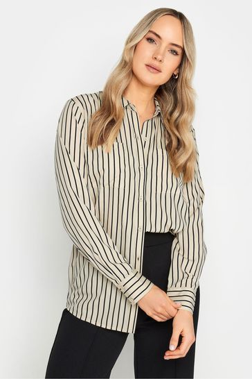 Long Tall Sally Natural Stripe Shirt
