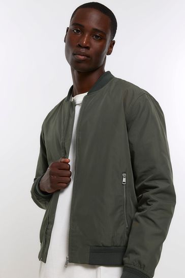 River island parka mens hot sale