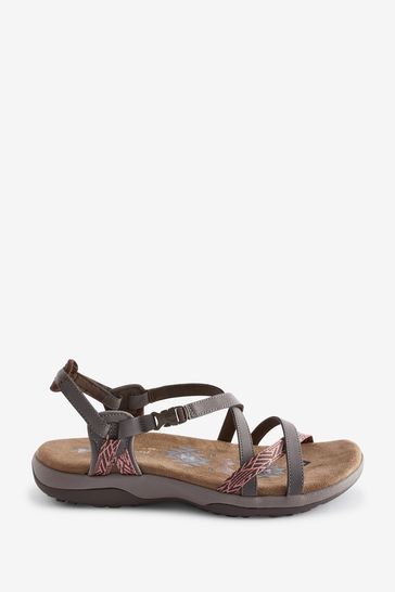 Wide fit skechers sandals on sale