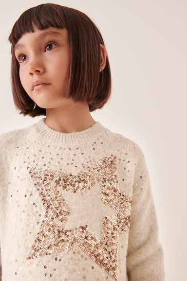 Girls cheap sequin jumper