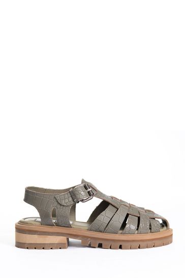 Croc sale leather sandals