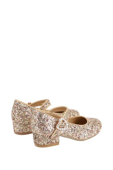 Next gold glitter shoes sale