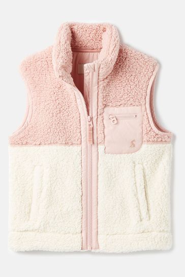 Joules Mallory Pink Fleece Gilet