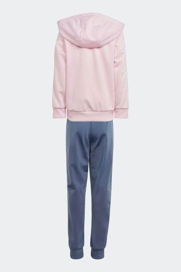 Pink and 2025 blue adidas tracksuit
