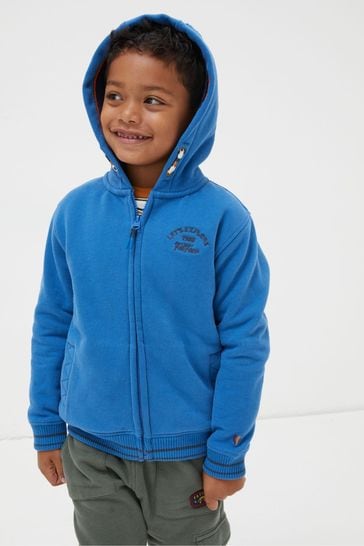 Boys blue zip outlet hoodie