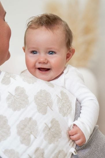 Buy aden anais Baby White Essentials Cotton Muslin Harmony Burpy Bib from Next Denmark