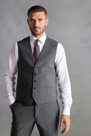 Wool grey waistcoat top