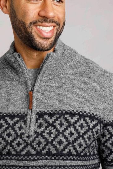 Weird fish fairisle jumper cheap