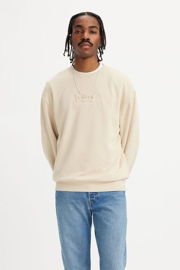 Buy Levi s Nude Relaxed Fit Graphic Crewneck Sweatshirt from Next Croatia