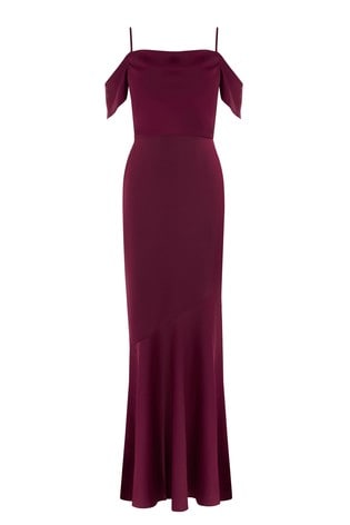 oasis amy dress burgundy