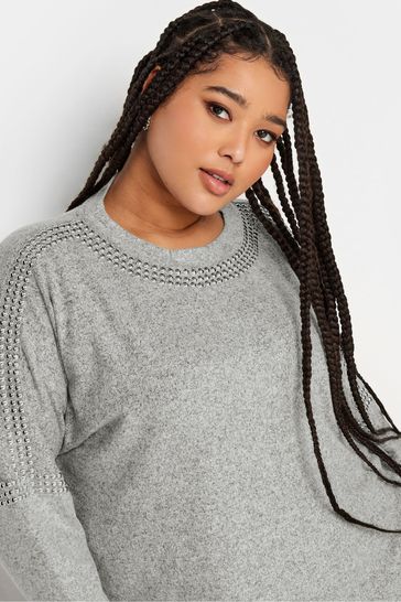 Grey batwing hotsell jumper