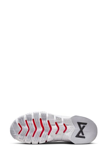 Nike training metcon trainers in white and red outlet