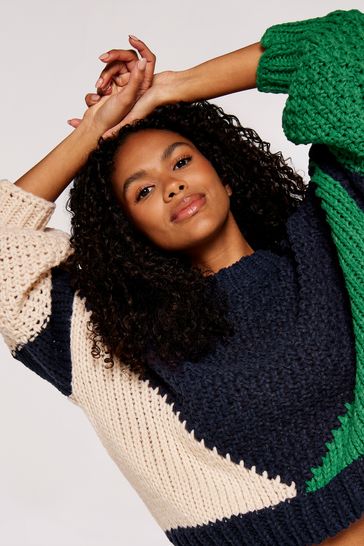 Chunky green jumper hot sale