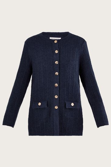 Buy Monsoon Blue Longline Cardigan from Next Ireland