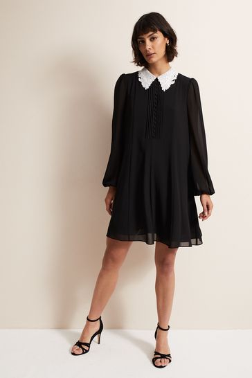 Phase Eight Black Trudie Swing Mini Dress