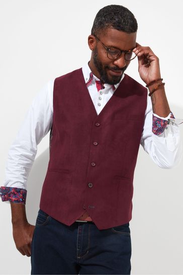 Burgundy waistcoat next clearance