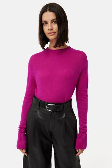 Jigsaw Pink Cloud Cashmere Eldon Jumper