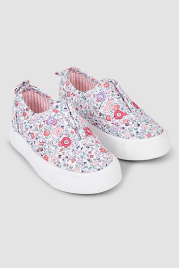 Buy JoJo Maman B b Pink Printed Plimsoles from Next Italy
