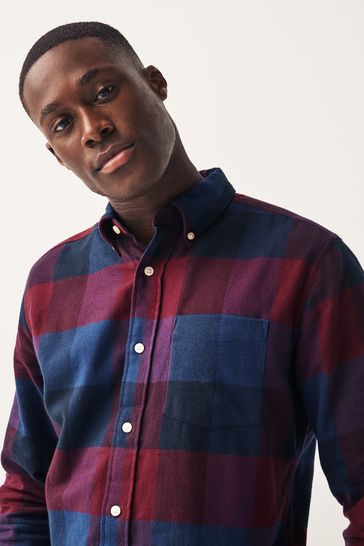 Blue online checkered shirt