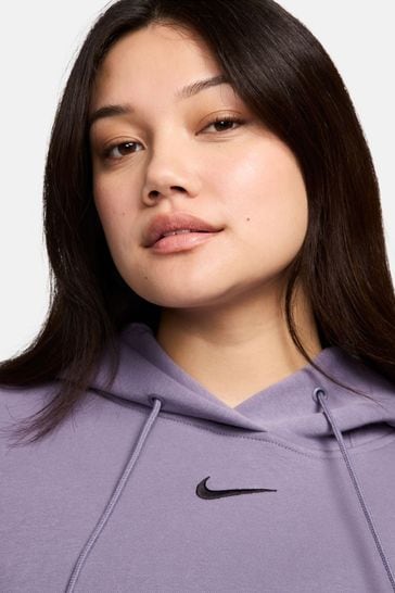 Buy Nike Dark Purple Phoenix Fleece Oversized Mini Swoosh Pullover Hoodie from Next Croatia