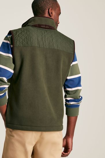 Joules Greenfield Green Full Zip Fleece Gilet
