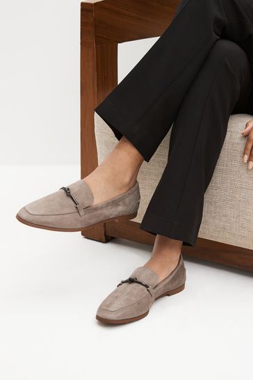 Sand Forever Comfort® Leather Knot Hardware Loafers