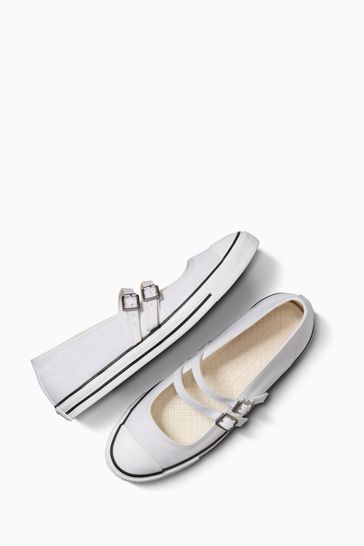 Buy Converse White Chuck Taylor All Star Dainty Mary Jane Trainers from Next Saudi Arabia
