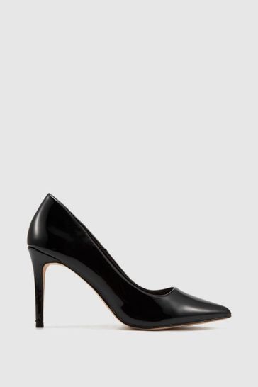 Black patent on sale stiletto court shoes