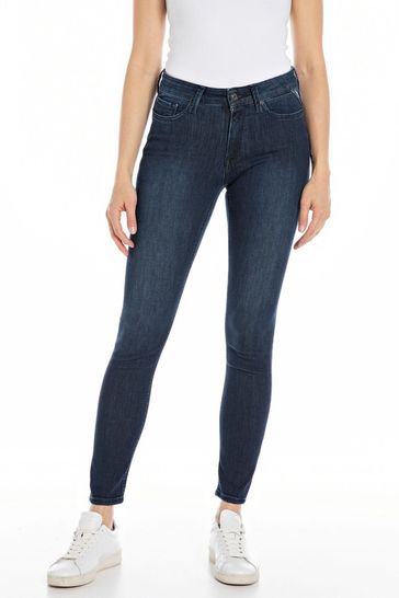 Replay Denim Dark Blue Skinny Fit Luzien Jeans