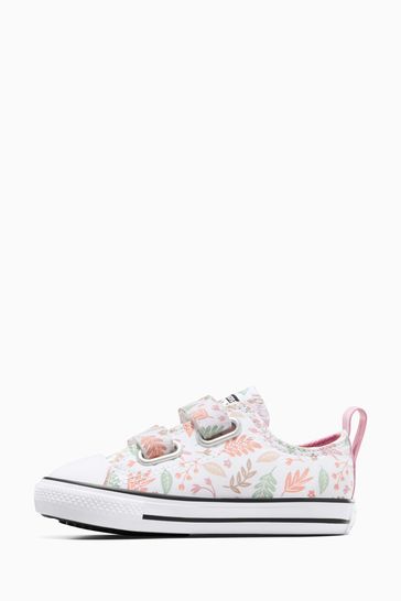 Buy Converse Pink Infant Chuck Taylor Floral Print 2V Trainers from Next Netherlands