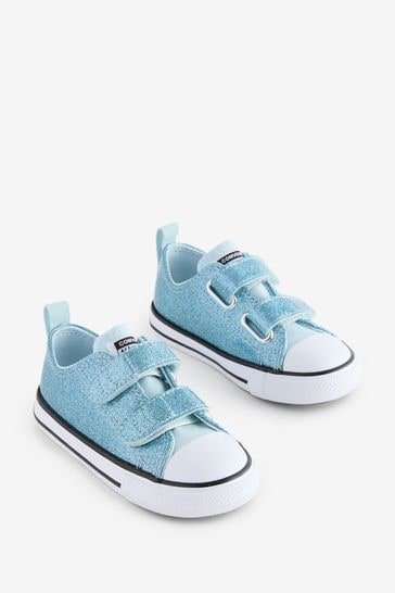 Infant silver glitter converse online