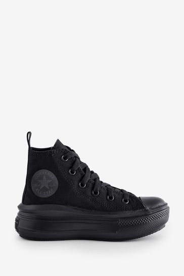 All black high top converse junior shop