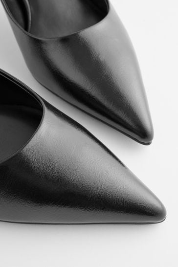 Shiny discount black clogs
