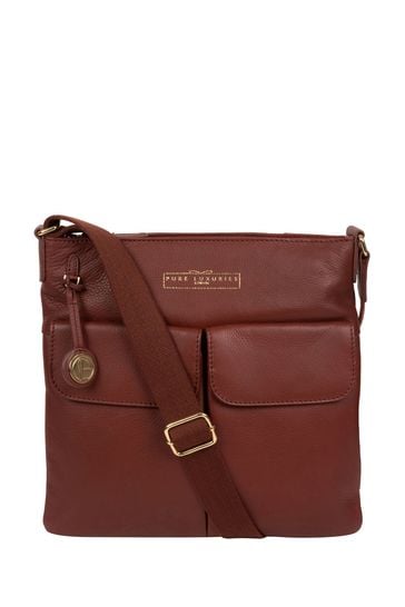 Pure Luxuries London Soames Leather Cross Body Bag
