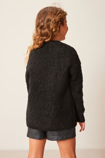 Black teddy outlet bear cardigan