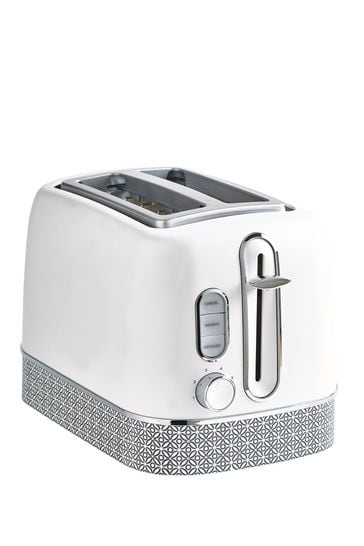 Buy White Geometric 2 Slot Toaster from Next Ireland