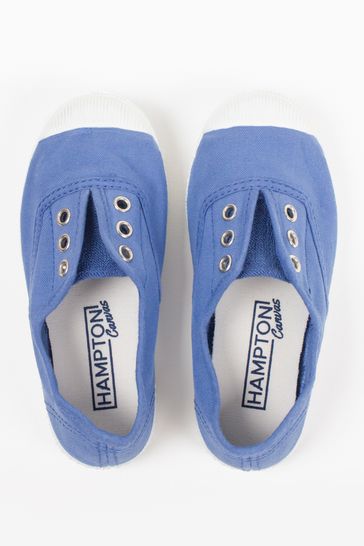 Buy Trotters London Blue Cornflower Plum Canvas Shoes from Next