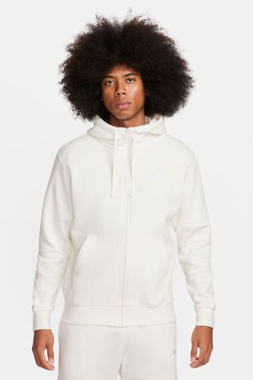 Nike cream zip up hoodie discount