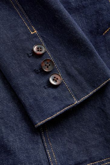 Blue best sale jean blazer