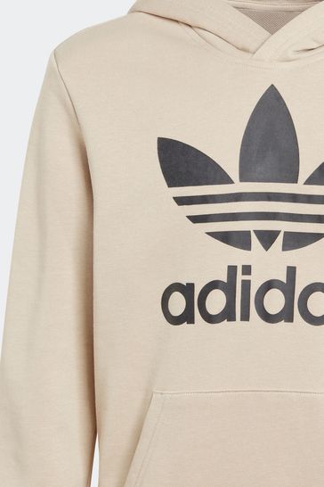 Adidas trefoil hoodie junior sales