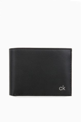 Calvin Klein Black Smooth Bifold Wallet