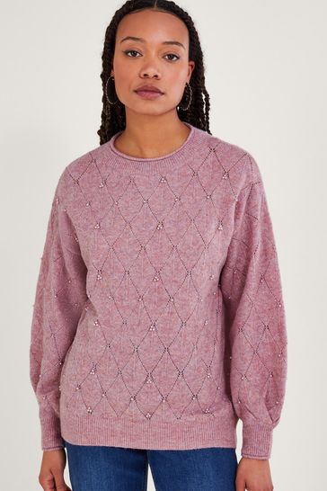 Pink pearl deals jumper